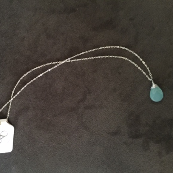 Final Price 🌸 Host Pick Aqua Chalcedony Necklace - Picture 3 of 4